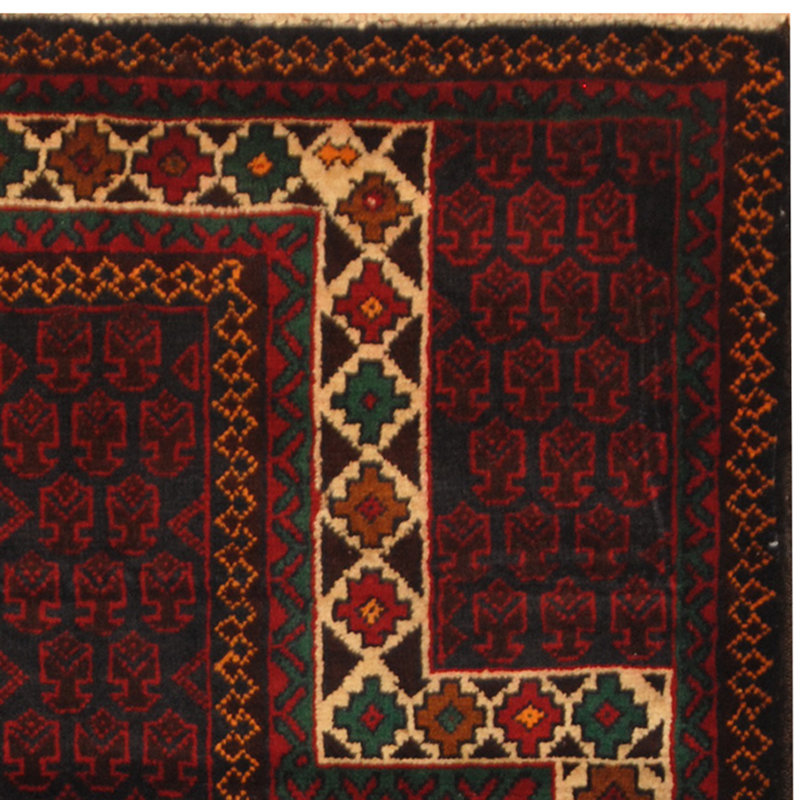 Tapis rouge / noir Hartstein