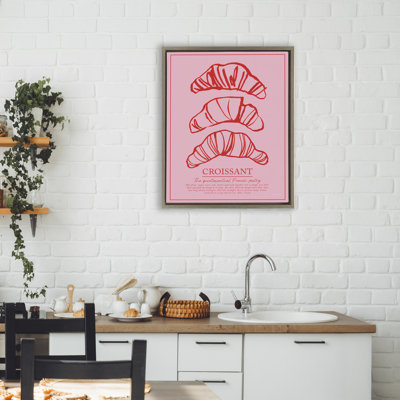 Cadre flottant Croissant Petit déjeuner, conçu par Jenaya Jackson