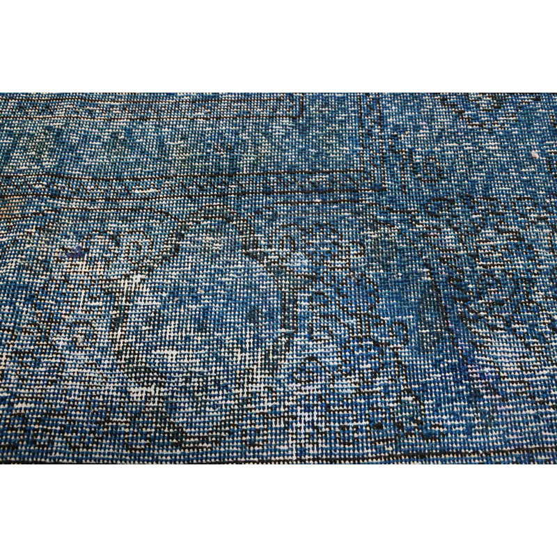 Tapis bleu à transition de couleur 2 pi 11 po x 9 pi 4 po