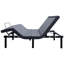 Base de lit double entièrement réglable, pieds 3-en-1 avec options de hauteur, outils plats et gris zéro gravité, télécommande rétroéclairée Soft Touch