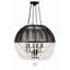 Luminaire suspendu noir mat 6 lumières Juarez