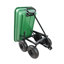 Chariot de jardin pliant robuste avec pneus - Chariot utilitaire à structure en acier d'une capacité de 300 lb