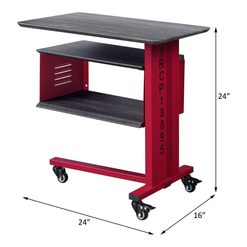 Table de bout Baldwynn, Rouge