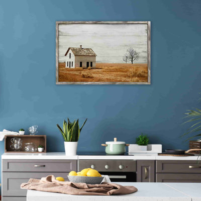 «Single Farmhouse On The Farm», reproduction sur toile