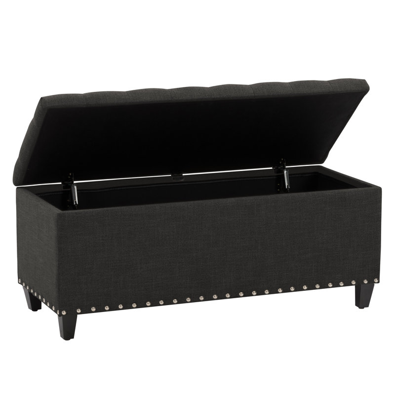 Banc de rangement Thane, Gris foncé