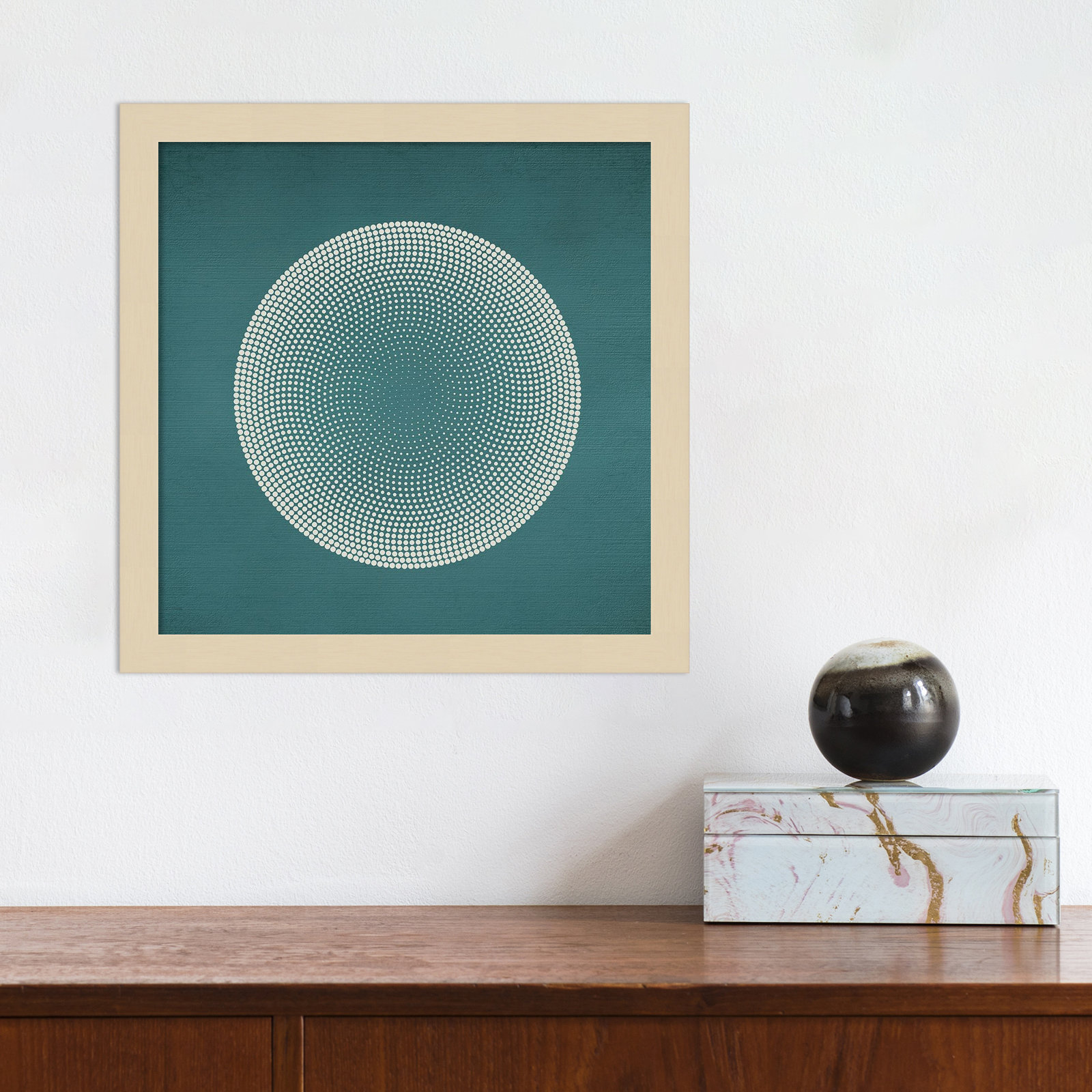 Circles by Incado, 13" H x 13" W x 1" D, Brown
