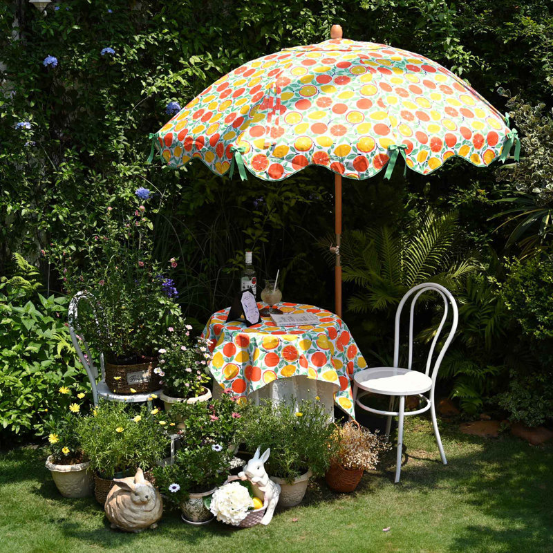 43"x57" Rectangle Tablecloth Table Cover Orange Grapefruit Yard Party Picnic Washable Polyester Decorative Fabric for Garden Summer Event Planning