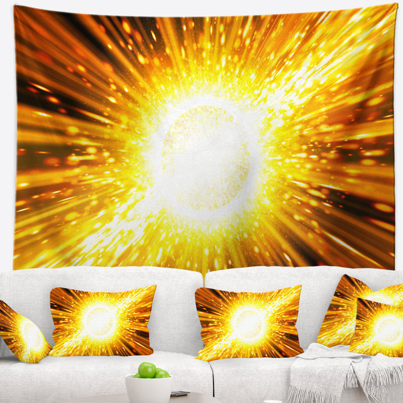 Tapis d'explosion bing bang spacescape, H 32 po x l 39 po