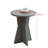 Round Side Table, Modern Pedestal Base Accent Table for Living Room, Bedroom, Bedside, or Office - Grey-1324592690