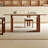 Vintage minimalist rectangular dining table-102351814