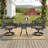 3-Piece All-Weather Cast Aluminum Dining Set, Include 2 Swivel Chairs and 26.77" Round Table With Black Frame-25304076