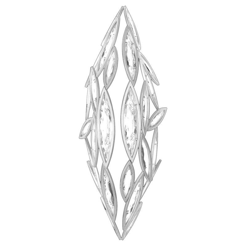 Marquise 7 - Light Unique/Statement Pendant, Platinized Silver