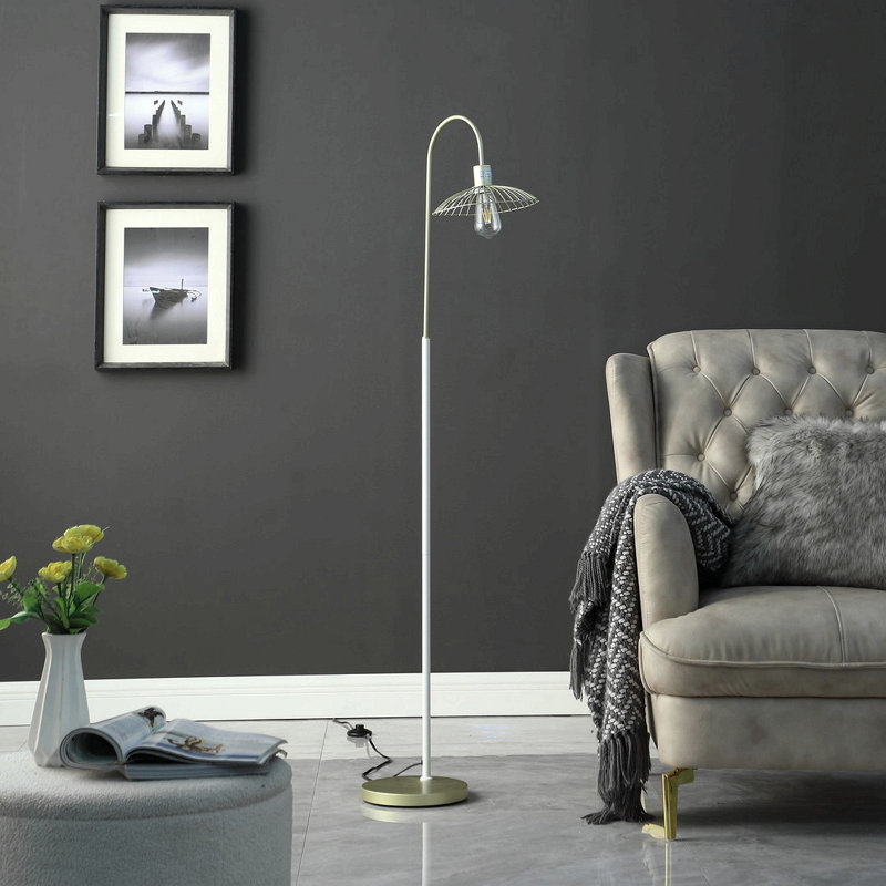Lampe sur pied en métal 64 po