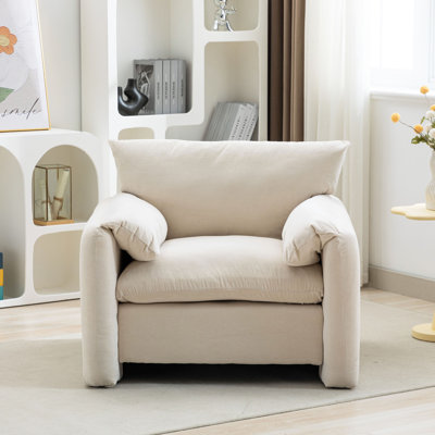 37.5" Wide Upholstered Accent Armchair