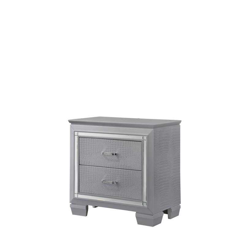 Lillian - Table de chevet - Gris