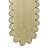 Runner, Seagrass, Scalloped Edge
