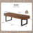 Norrene 59" Dining Bench with Sturdy Metal Legs & MDF Top-120921518