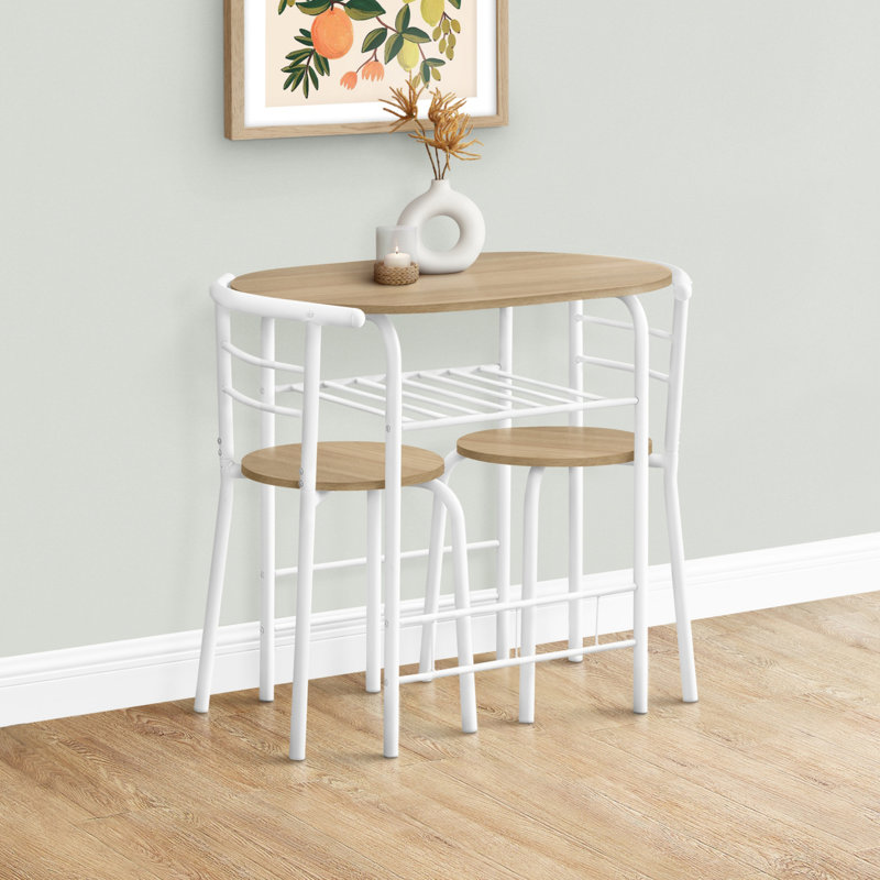 Ensemble de table de salle à manger 3 pièces de haute qualité pour la cuisine, fabriqué en stratifié, idéal pour divers espaces de vie