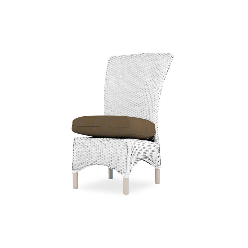 Mandalay Outdoor Dining Armchair, White, Demo Oatmeal