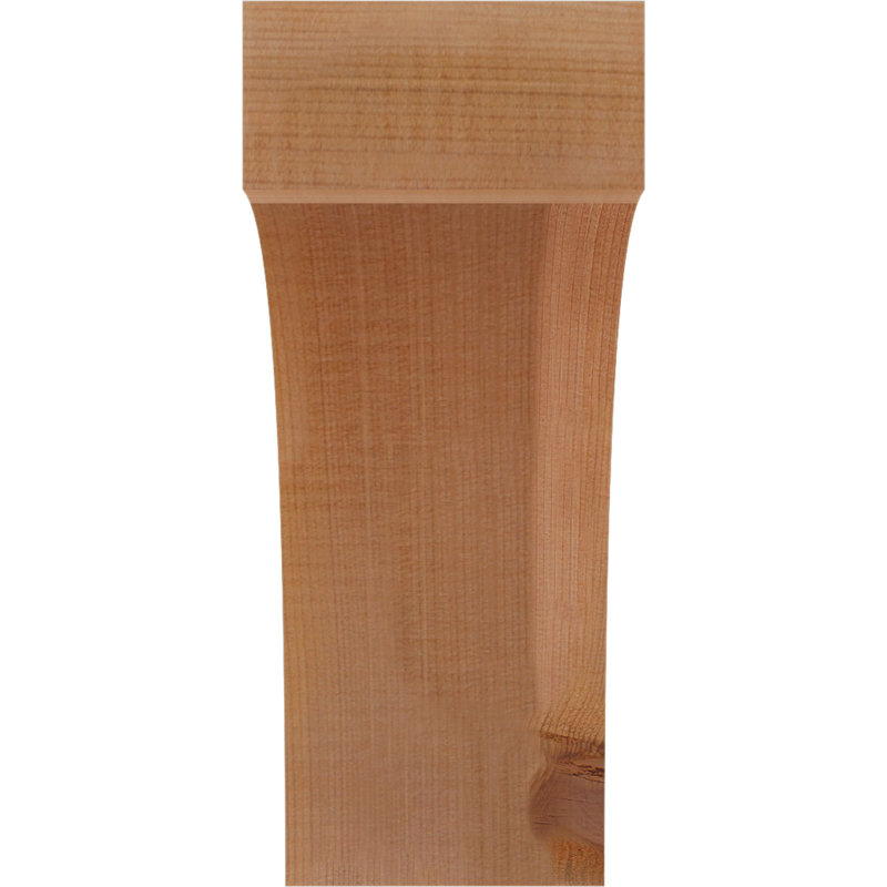 Huntington Corbel, H 10 po x l 4 po x P 10 po, Sciage brut, Cèdre rouge
