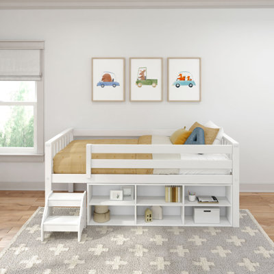 Soren Ultra Low Loft with Bookcase