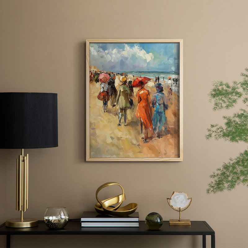 Reproduction encadrée WOMEN Series DCXV - bois massif, Naturel, H 11 po x l 9 po