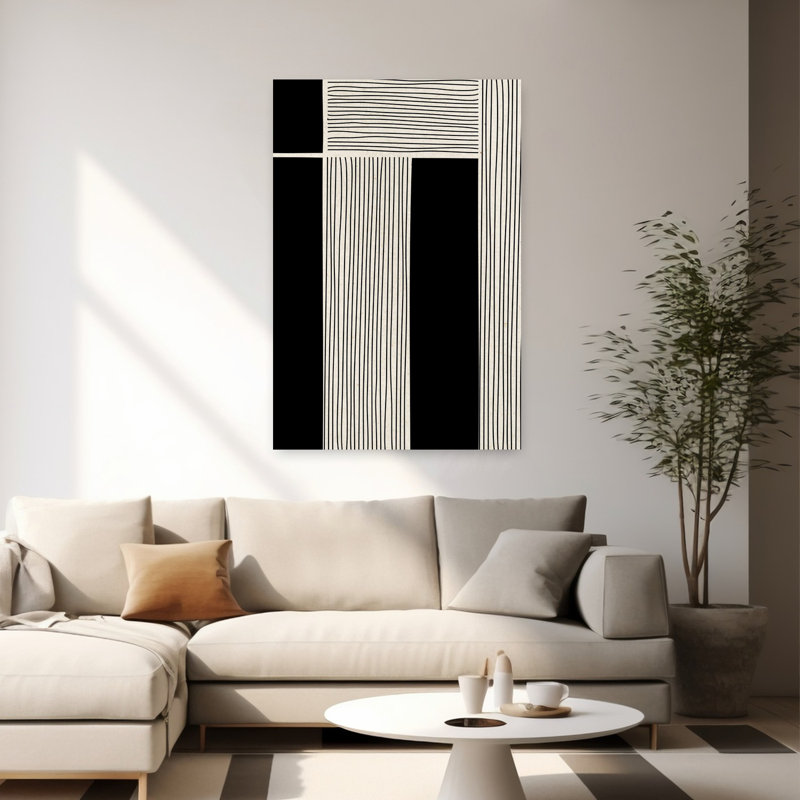 Ribbing 2 Abstract Contemporary Art, 60" H x 40" W