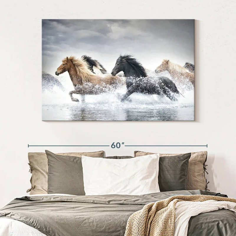 Brampt Horse Run III, 34" H x 51" W