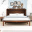 Queen 1 Drawer Wood Murphy Bed with Charging Station-483712802