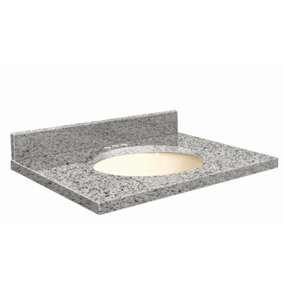 25 Granite Material 1 Single Bathroom Vanity Top Yes Sink