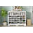 Design 24 Shoe Cubby Console, Modern Shoe Cabinet With Curved Base