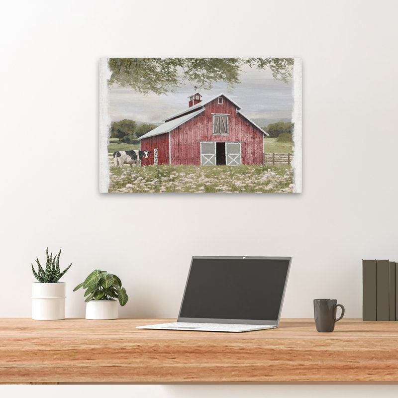 Quaker Hill Barn - ferme contemporaine de style grange rouge, H 24 po x l 16 po