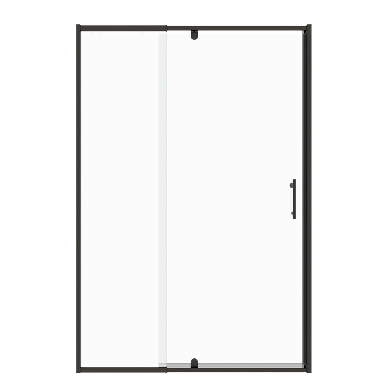 Pivot Swing Glass Shower Enclosure, 56 - 60" W X 71" H, 1/4" Tempered Glass, Matte Black, Universal Left & Right, Easy Setup, Stainless Steel Handle, Magnetic Shut, Leak Proof 56-60" H Enclosure