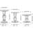 Clear Glass Candle Holders Tall Elegant Candlestick for Taper Tea Light Wedding Party Home Decor