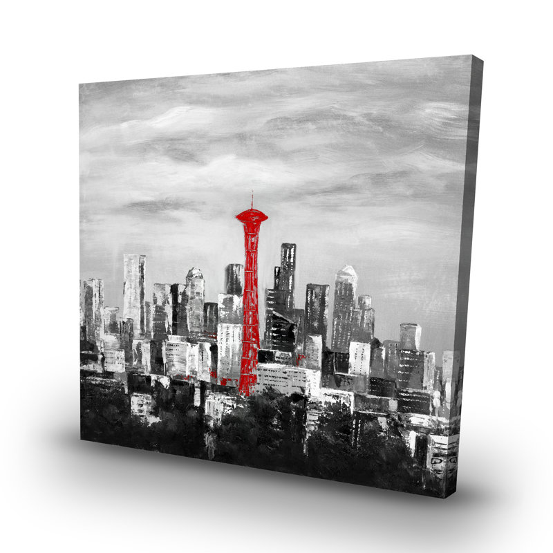 Space needle - 32"x32" art on canvas