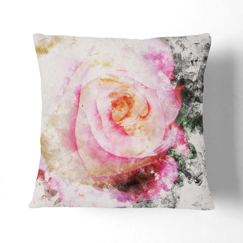 Square Throw Cushion, White, 40cm H x 40cm W x 15cm D