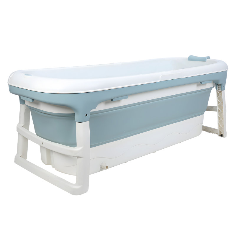 Portable Bathtub, 50 Inch Collapsible Bathtub, Freestanding Foldable Bathtub For Adults, Folding Tub For Shower, Hot Bath, Ice Bath