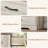 5 Drawer Dresser for Bedroom, Farmhouse Modern Wooden Tall Chest of Drawers with Wide Metal Handle-1428972116