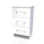Fully Assembled Louberta 3 Drawer Bedside Cabinet-1339505416