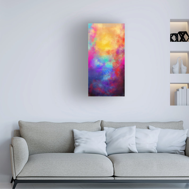 Art sur toile «bolologien» par Sell Parnell, H 16 po x l 32 po