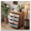 Commode vintage à 4 tiroirs en bois vieilli