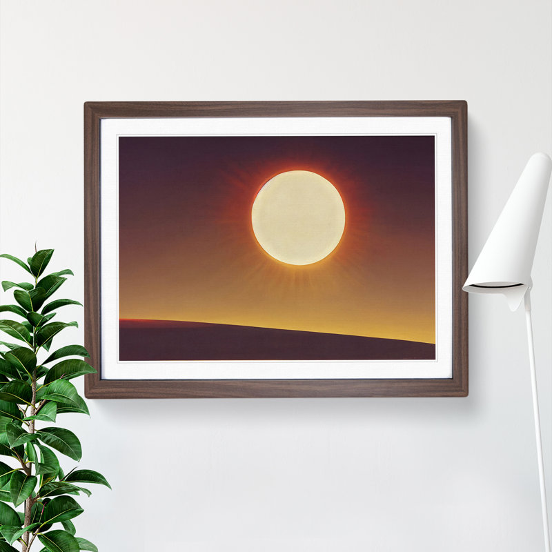 Harmonious Sunset - Single Picture Frame Print, 34cm H x 46cm W, Brown