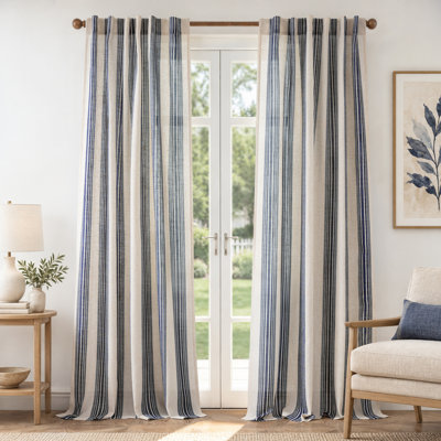 Rideaux semi-transparents avec passe-tringle Chris