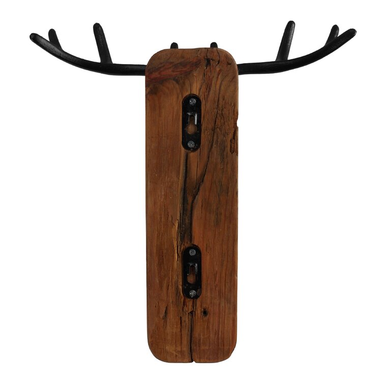 Afet Beau Wall Mounted Antler Coat Hook Union Rustic