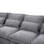 Canapé modulaire en forme de U de 106 pouces avec revêtement en chenille, conception modulaire confortable et charge intégrée pour les salons modernes-1053287756