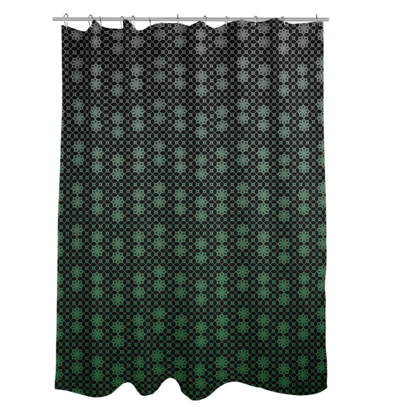 Rideau de douche simple en treillis Classic, Vert clair