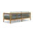 Reel Collection 82'' Wide Reversible Teak Patio Sofa with Sunbrella® Cushions-88863982