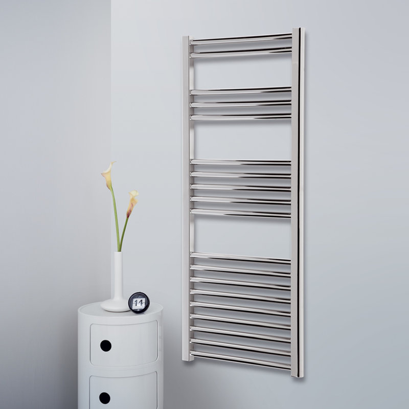 Phoebe Straight Towel Rail Heated Towel Rails, Chrome, 119.5cm L x 31cm W x 3cm D