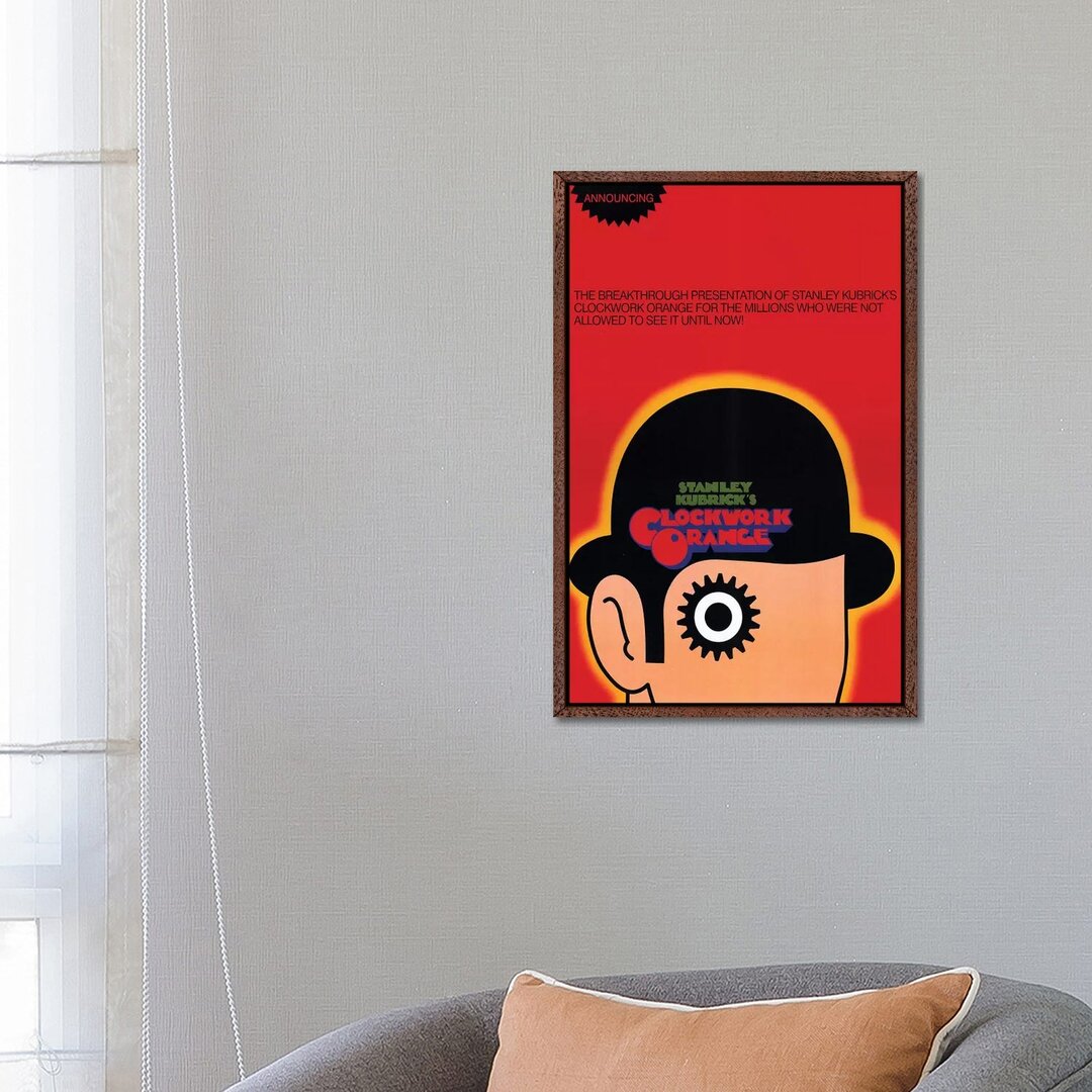 Leinwandbild A Clockwork Orange Film Poster von Radio Days