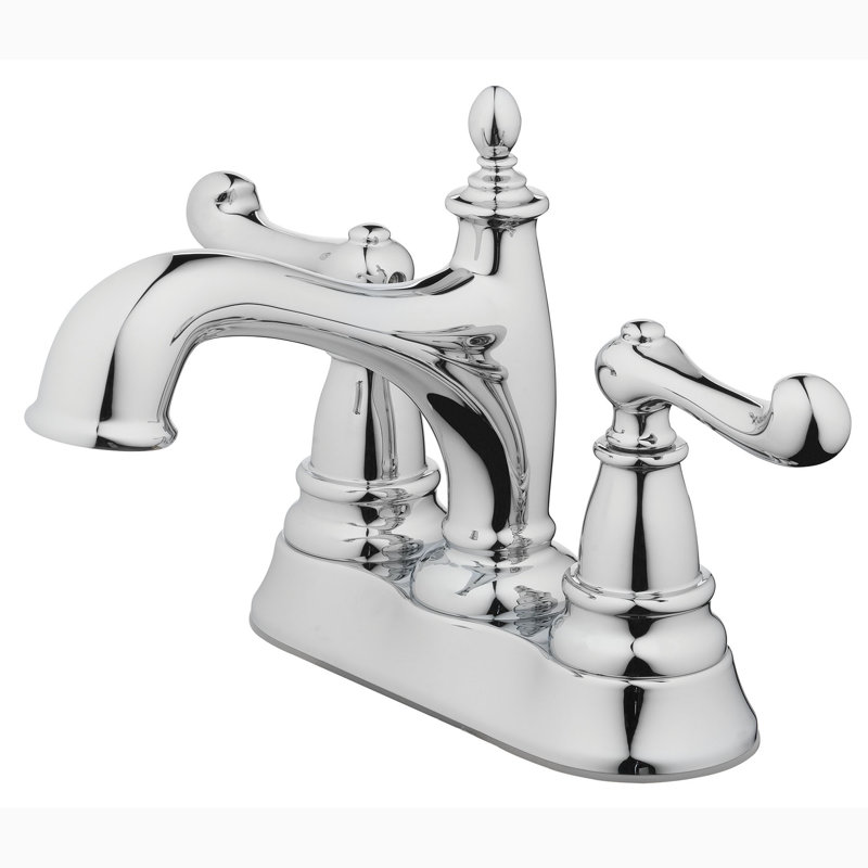 Centerset Bathroom Faucet with Drain Assembly, Chrome